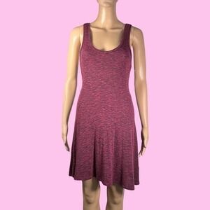 Mudd Scoop Neck Racer Back Red and Black Skater Dress Size Medium - "Colene"